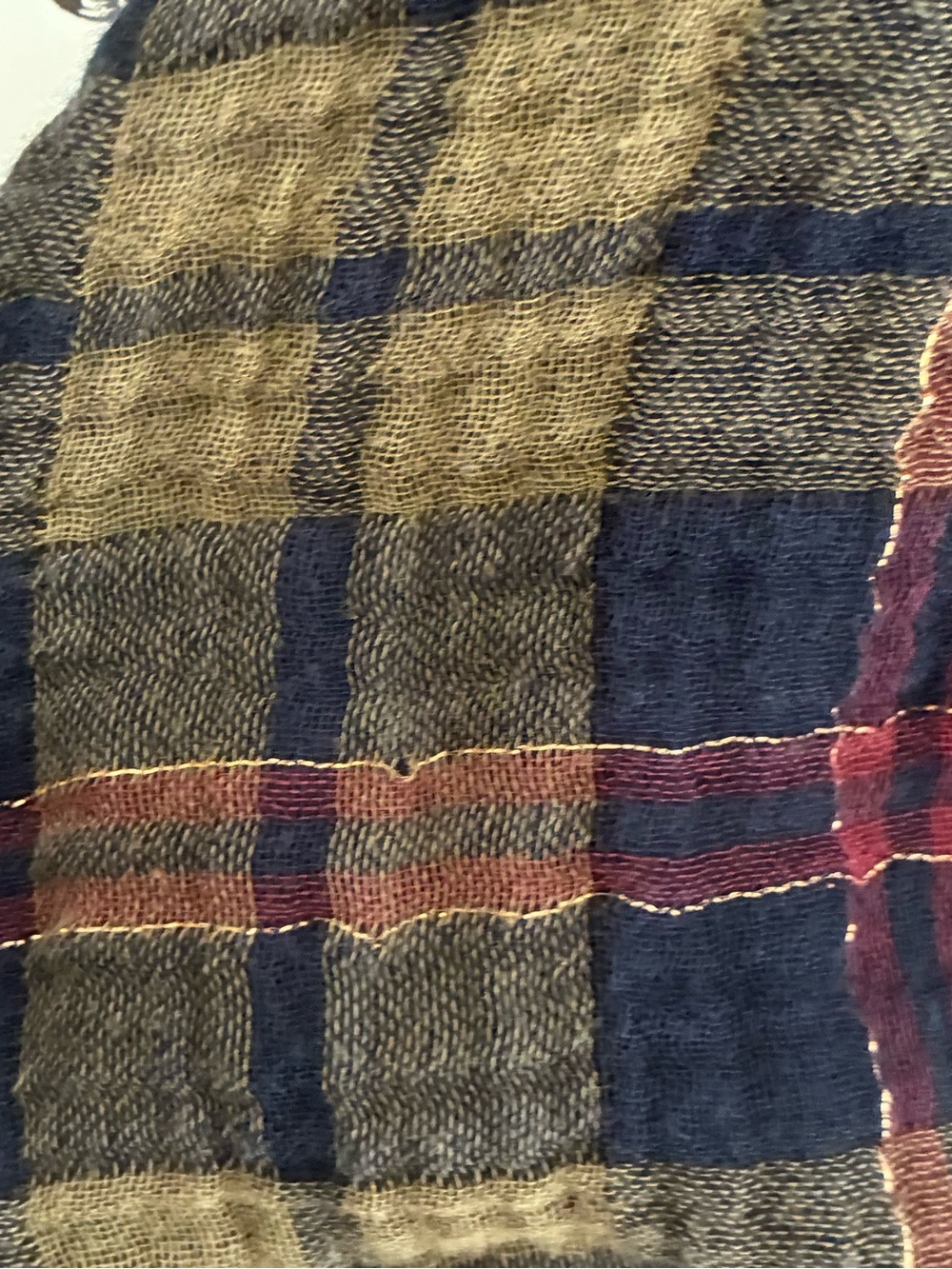 Johnny Was Plaid Velvet Back Embroidered Button Down Blue XL Autumn Style - Picture 9 of 10